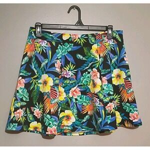 DECREE WOMENS/Skirt Size  XL TROPICAL FLORAL PATTERN SKIRT Beach Vacay!